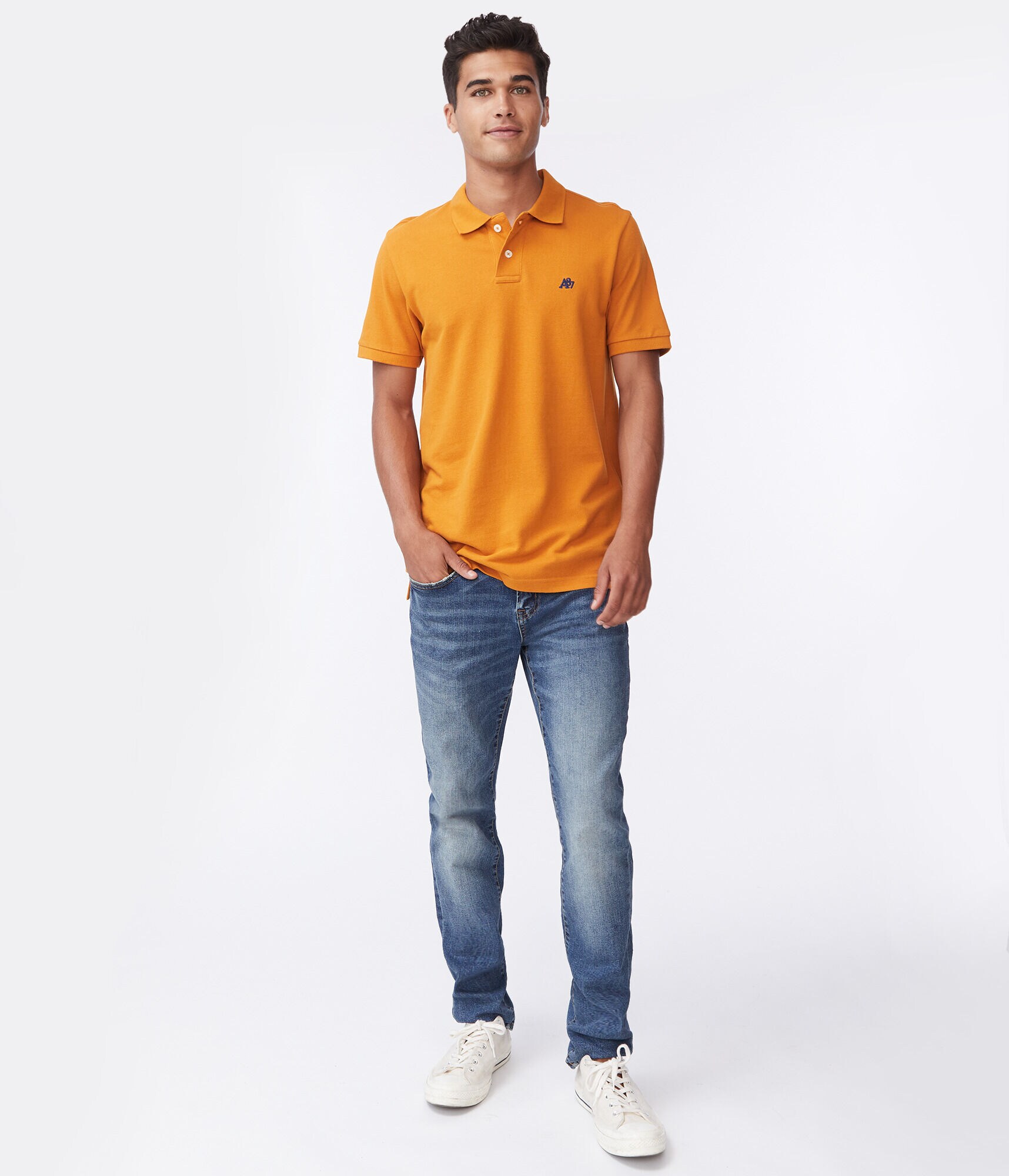 A87 Logo Piqu&eacute; Polo