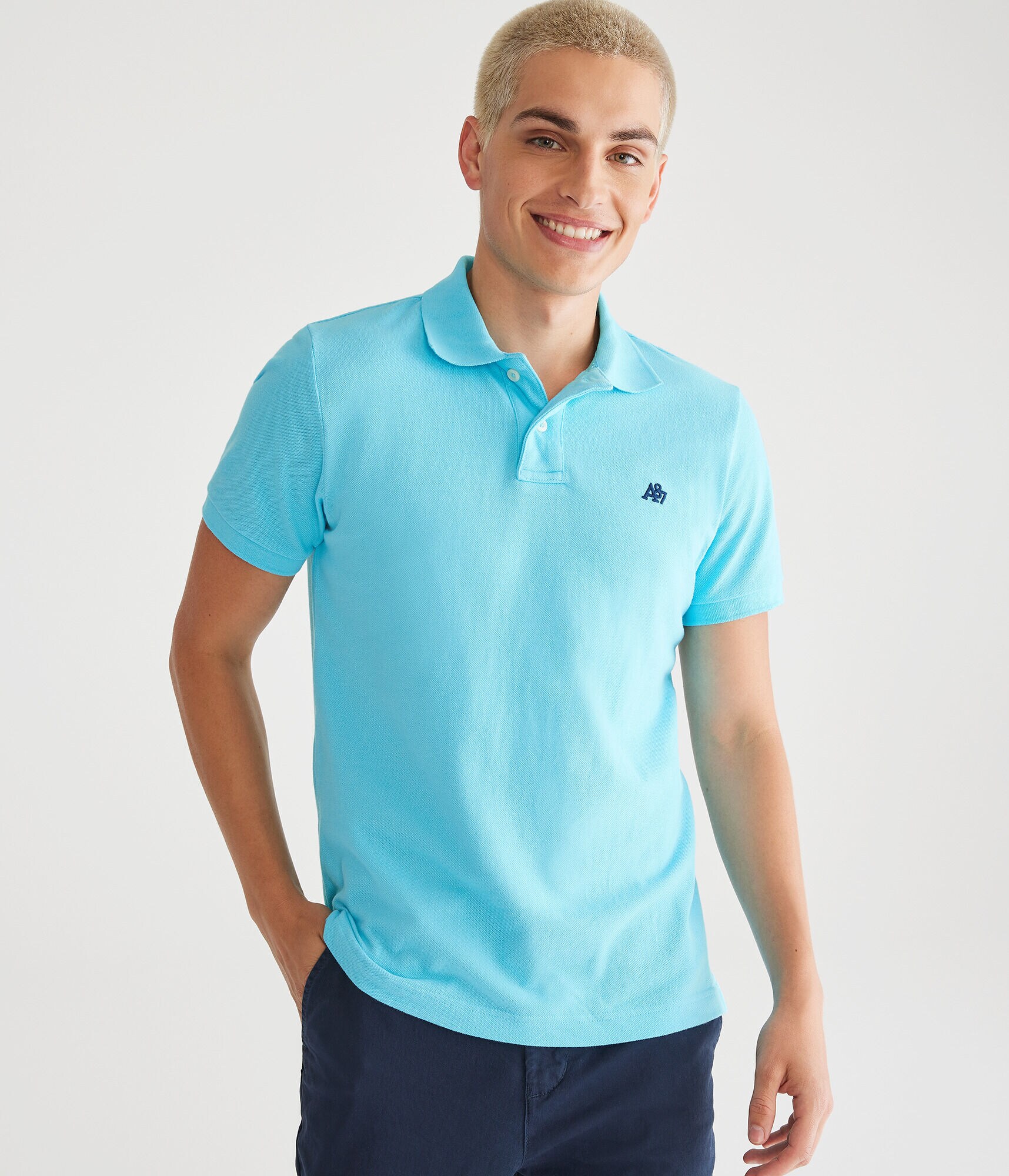 A87 Logo Piqu&eacute; Polo