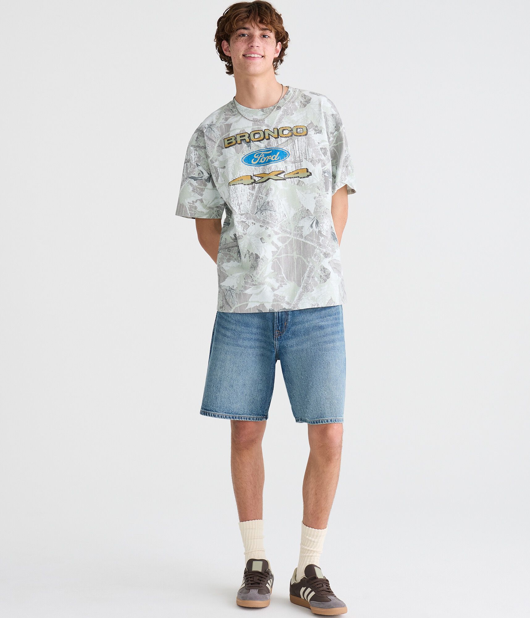 Ford Bronco Forest Camo Relaxed Graphic Tee