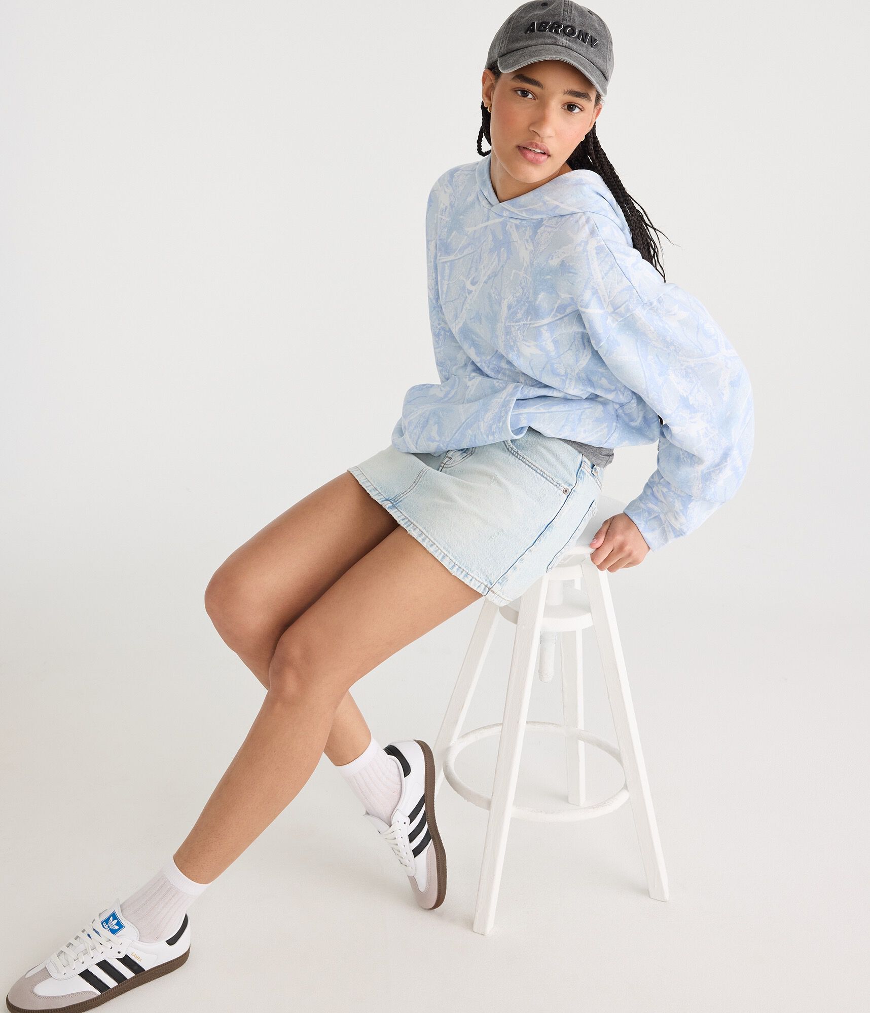 Cloud Soft Forest Camo Oversized Pullover Hoodie