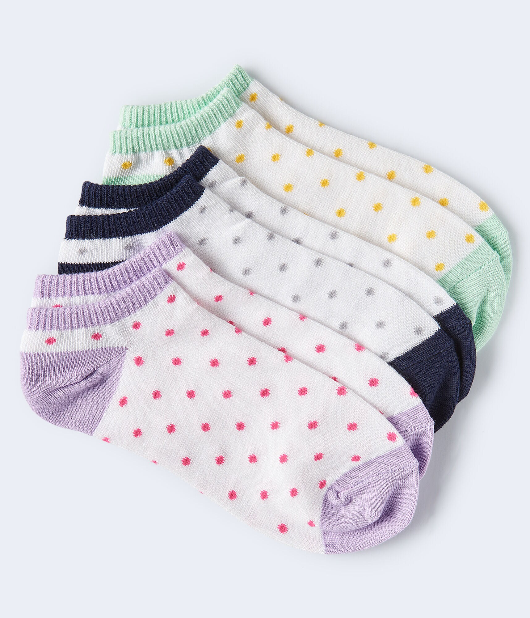 Colorblocked Dots Ankle Sock 3-Pack