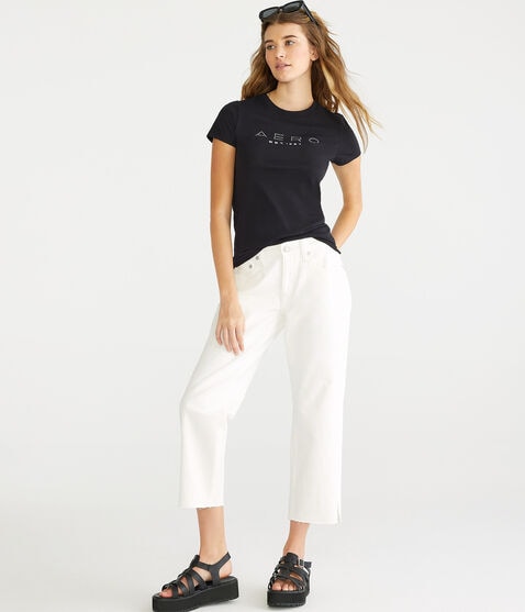 Low-Rise Baggy Crop Jean