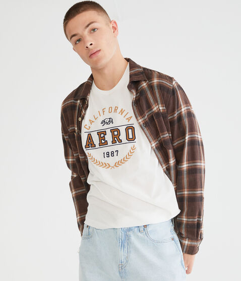 Aero California Bear Appliqué Graphic Tee