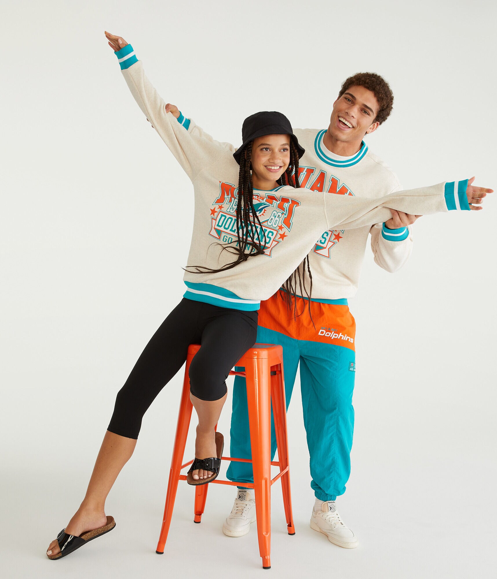 Miami Dolphins Crew Sweatshirt