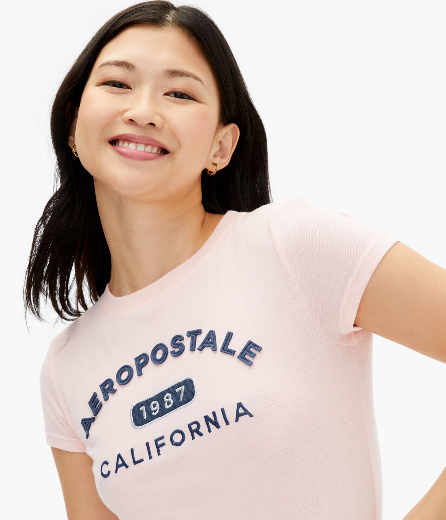 Aeropostale 1987 Appliqu&eacute; Graphic Tee