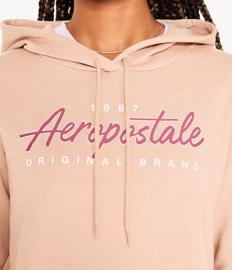 Aeropostale Script Logo Pullover Hoodie Aeropostale Script Logo Pullover Hoodie