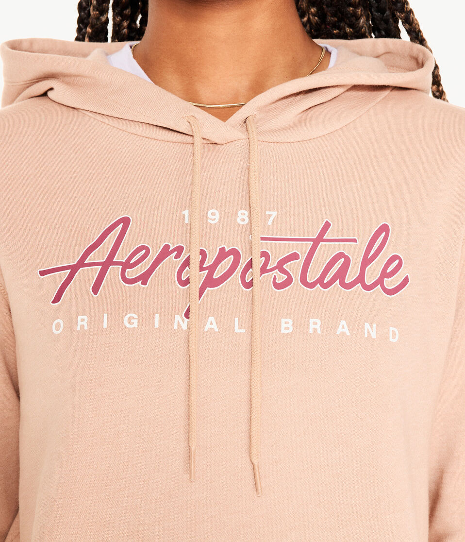 Aeropostale Script Logo Pullover Hoodie