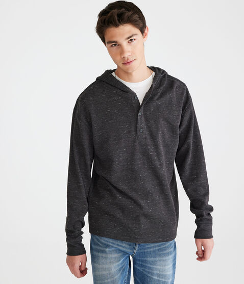 Long Sleeve Hooded Thermal Henley Long Sleeve Hooded Thermal Henley