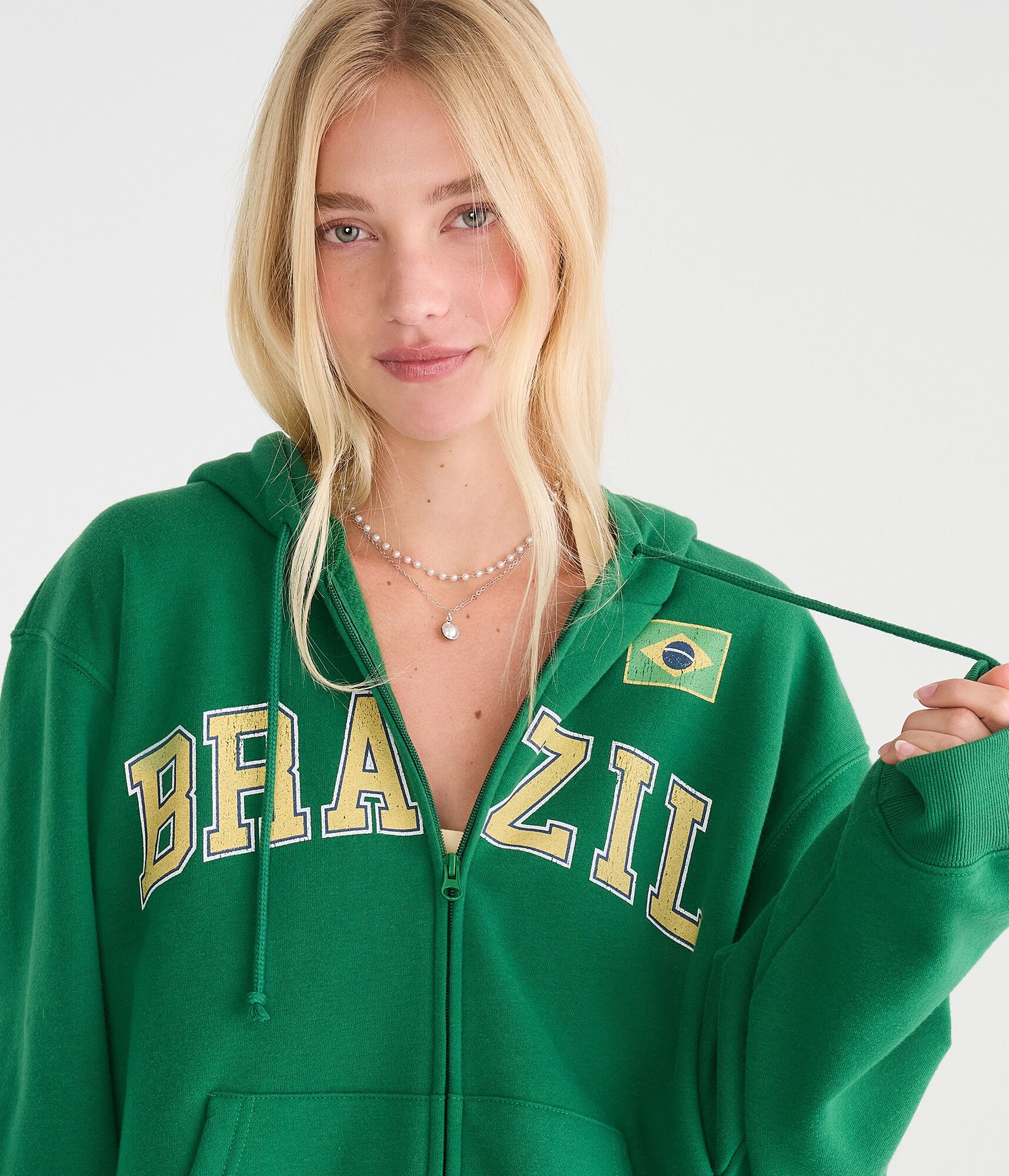 Brazil Full-Zip Hoodie