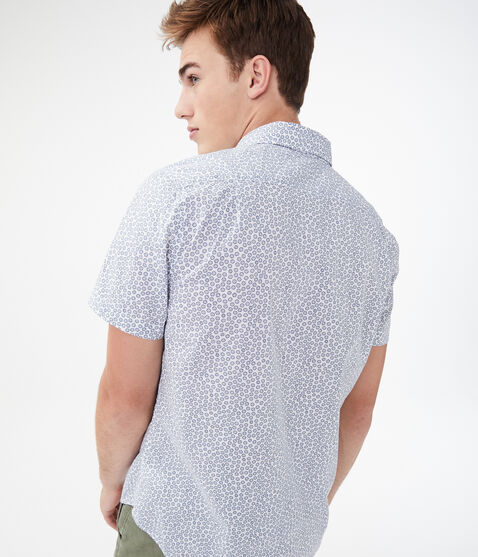 Geometric Dot Button-Down Shirt