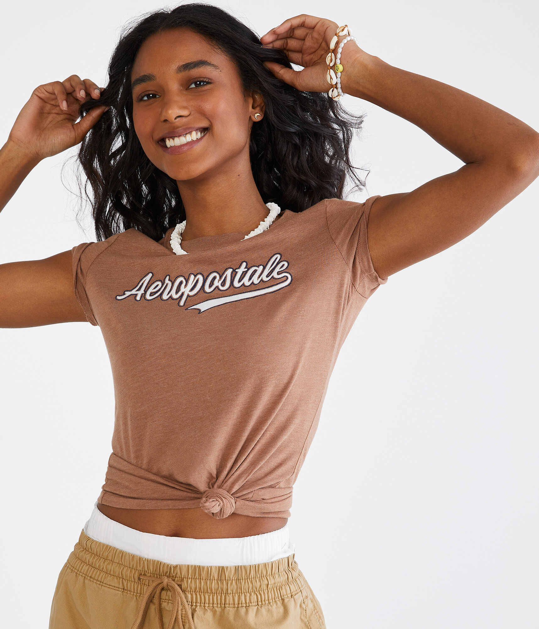 Aeropostale Script Logo Graphic Tee