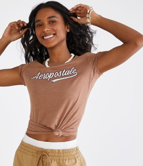 Aeropostale Script Logo Graphic Tee Aeropostale Script Logo Graphic Tee