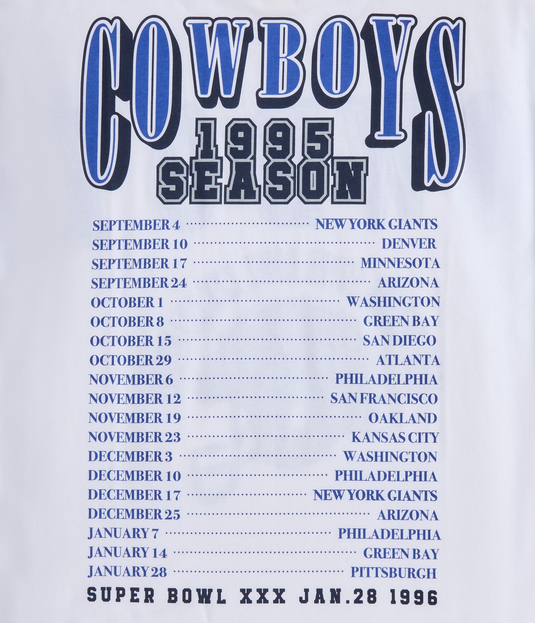 Dallas Cowboys Super Bowl Boxy Graphic Tee