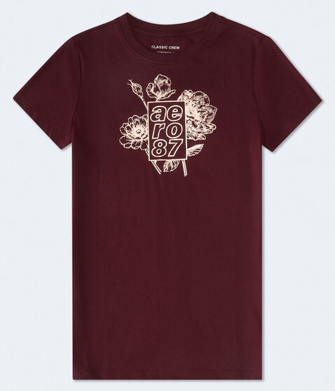 Floral Box Logo Foil Graphic Tee Floral Box Logo Foil Graphic Tee