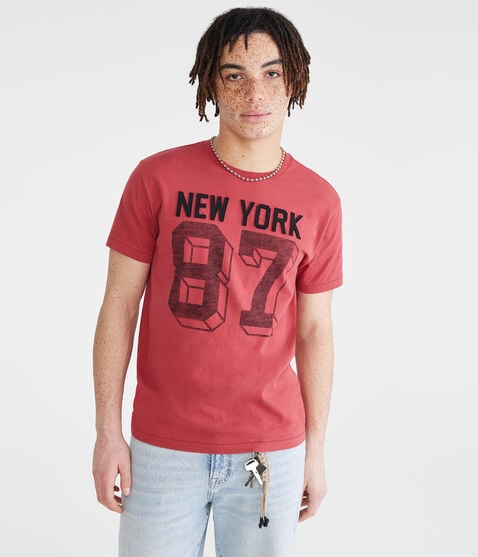 New York 87 Appliqué Graphic Tee New York 87 Appliqué Graphic Tee
