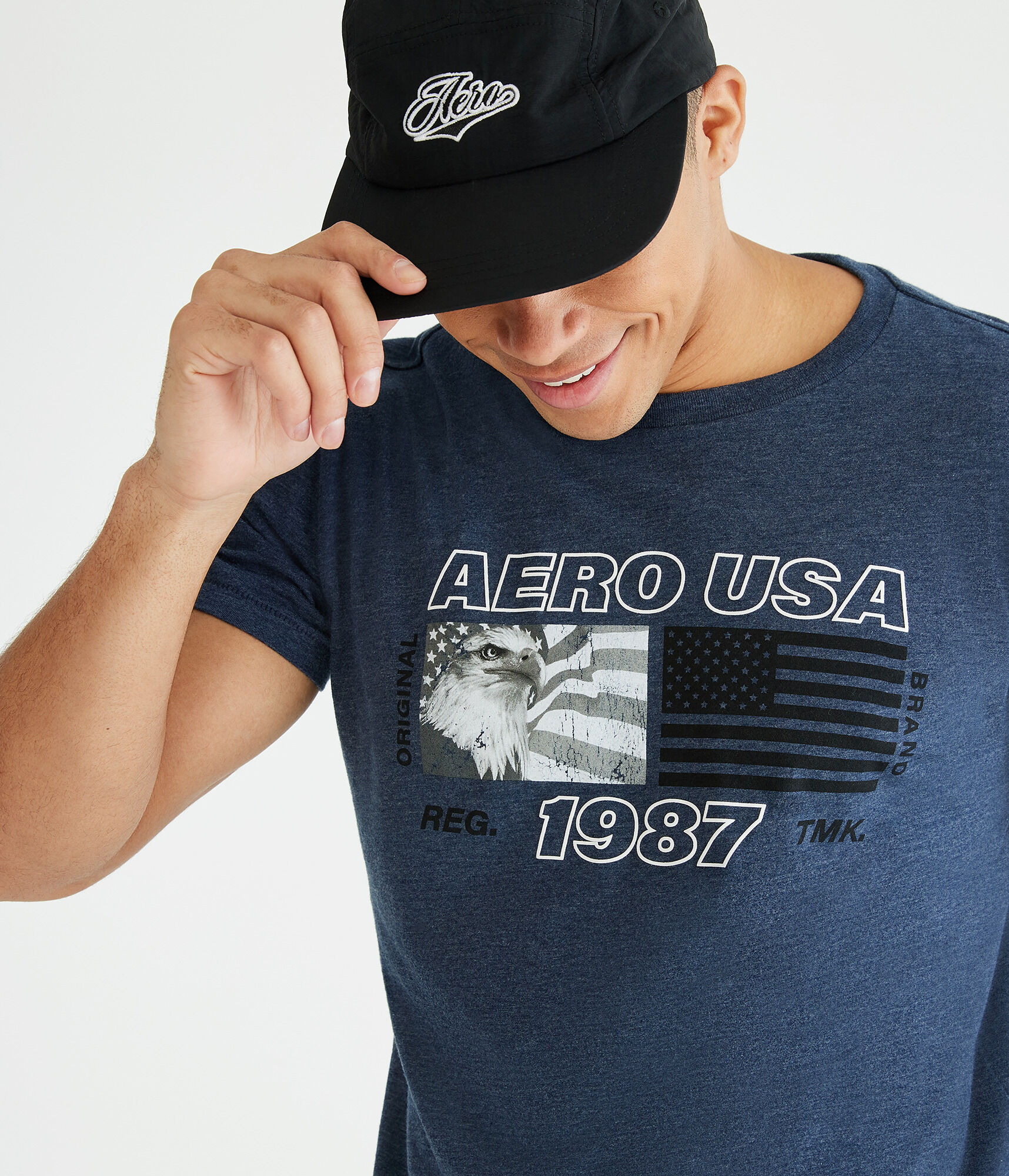 Aero USA Americana Flag Graphic Tee