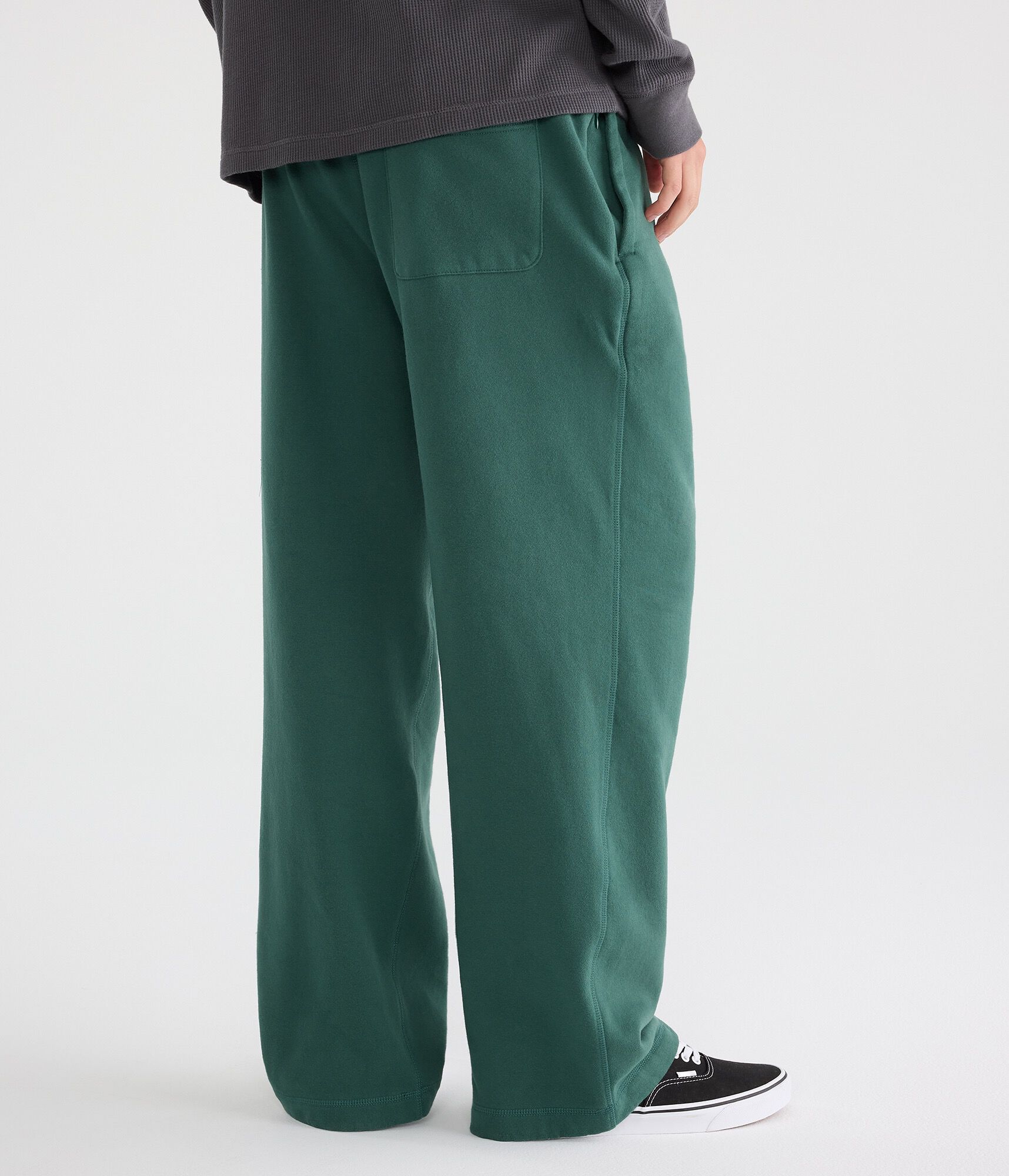 Cloud Soft Eighty Seven Plaid Layered Waistband Baggy Sweatpants
