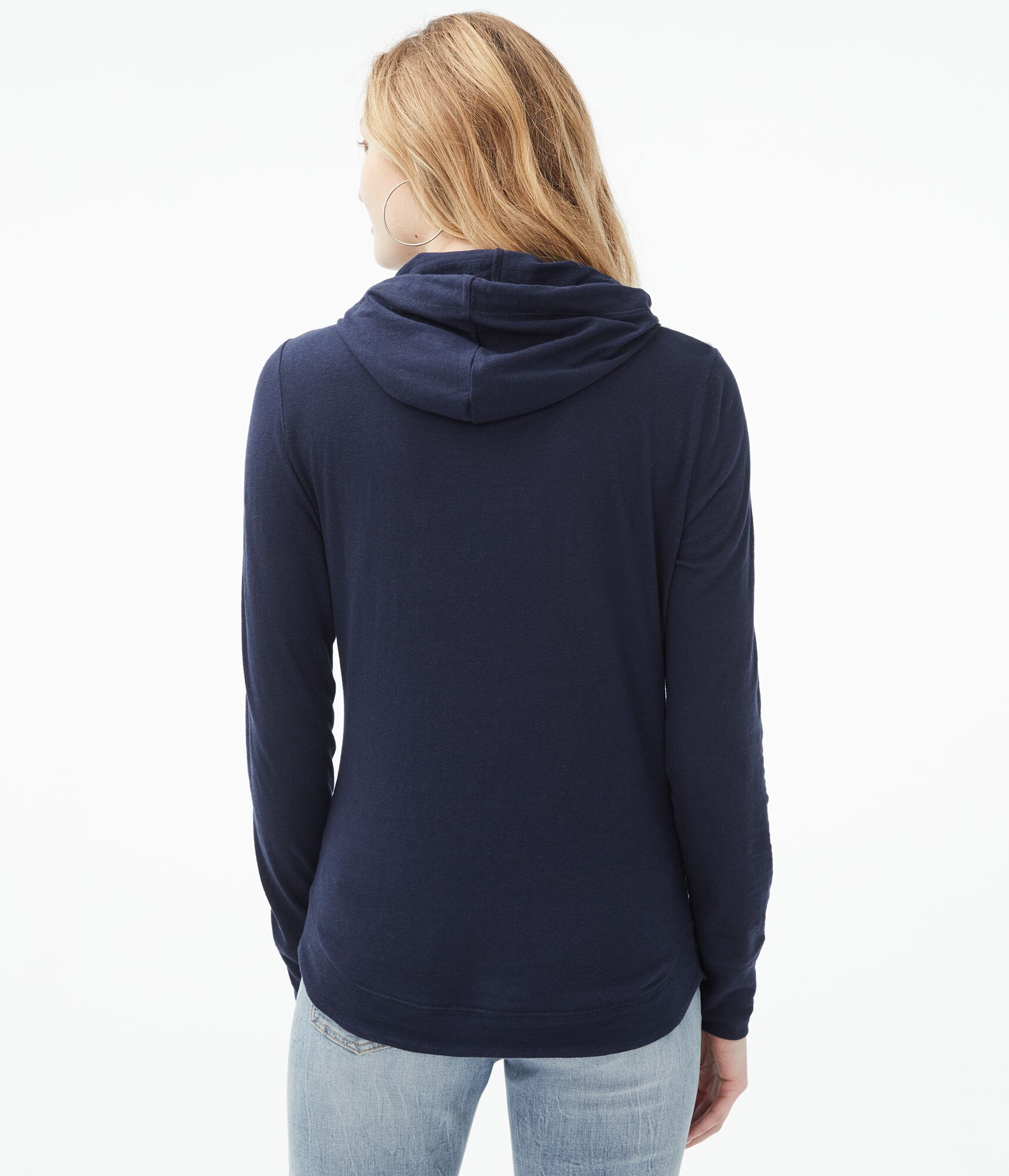 Long Sleeve Aeropostale NYC Circle Hooded Tee***