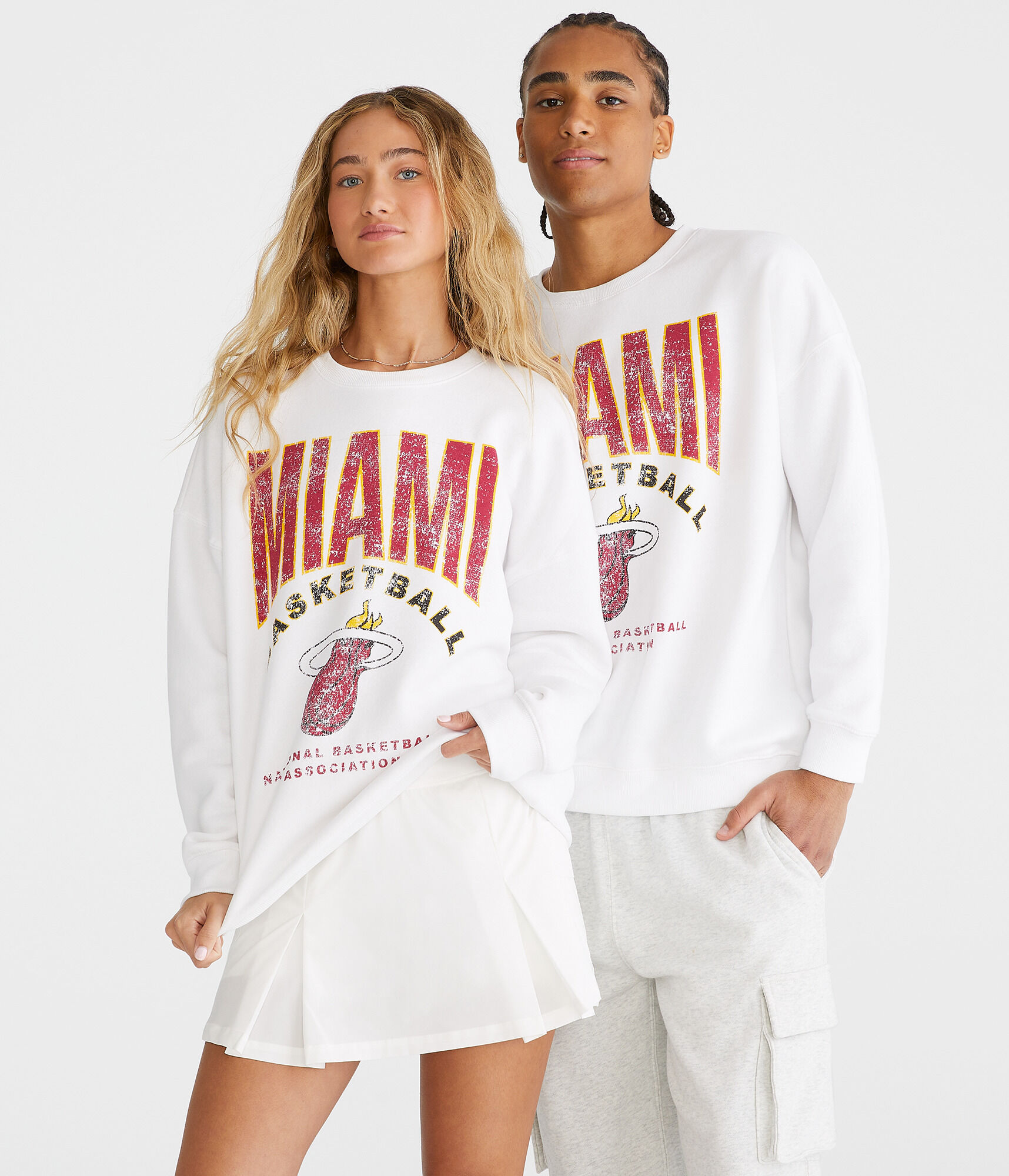 Miami Heat Basketball Crew Sweatshirt