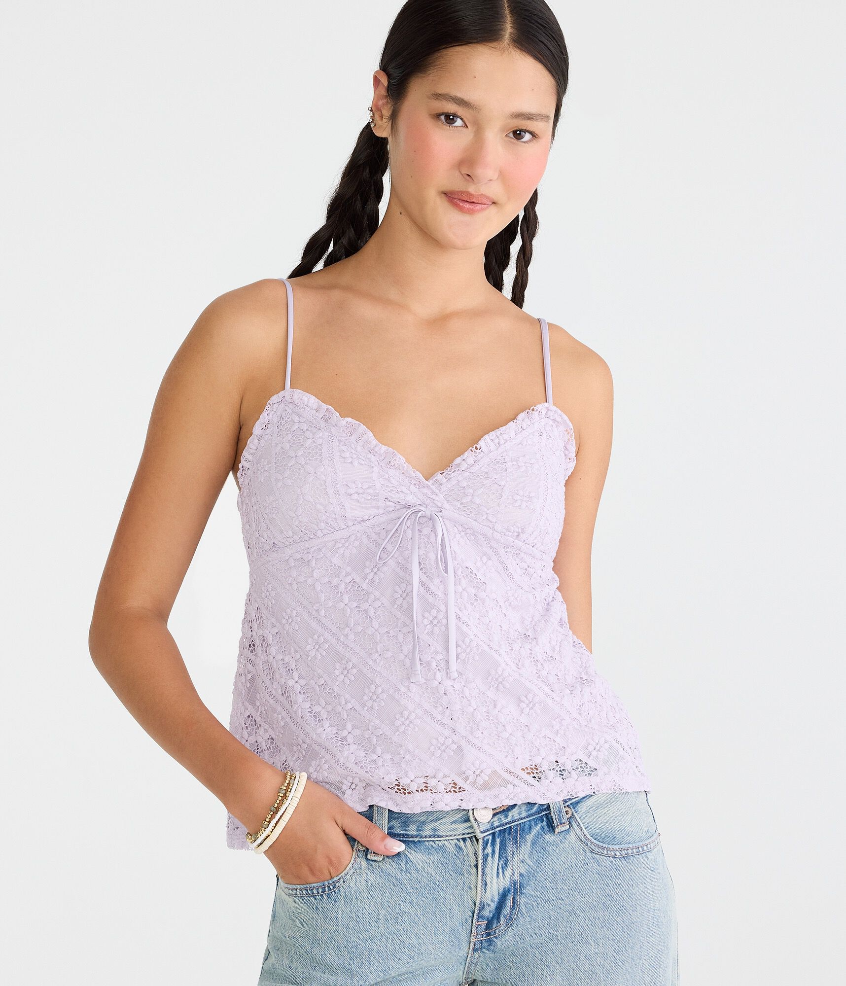 Floral Lace V-Neck Cami