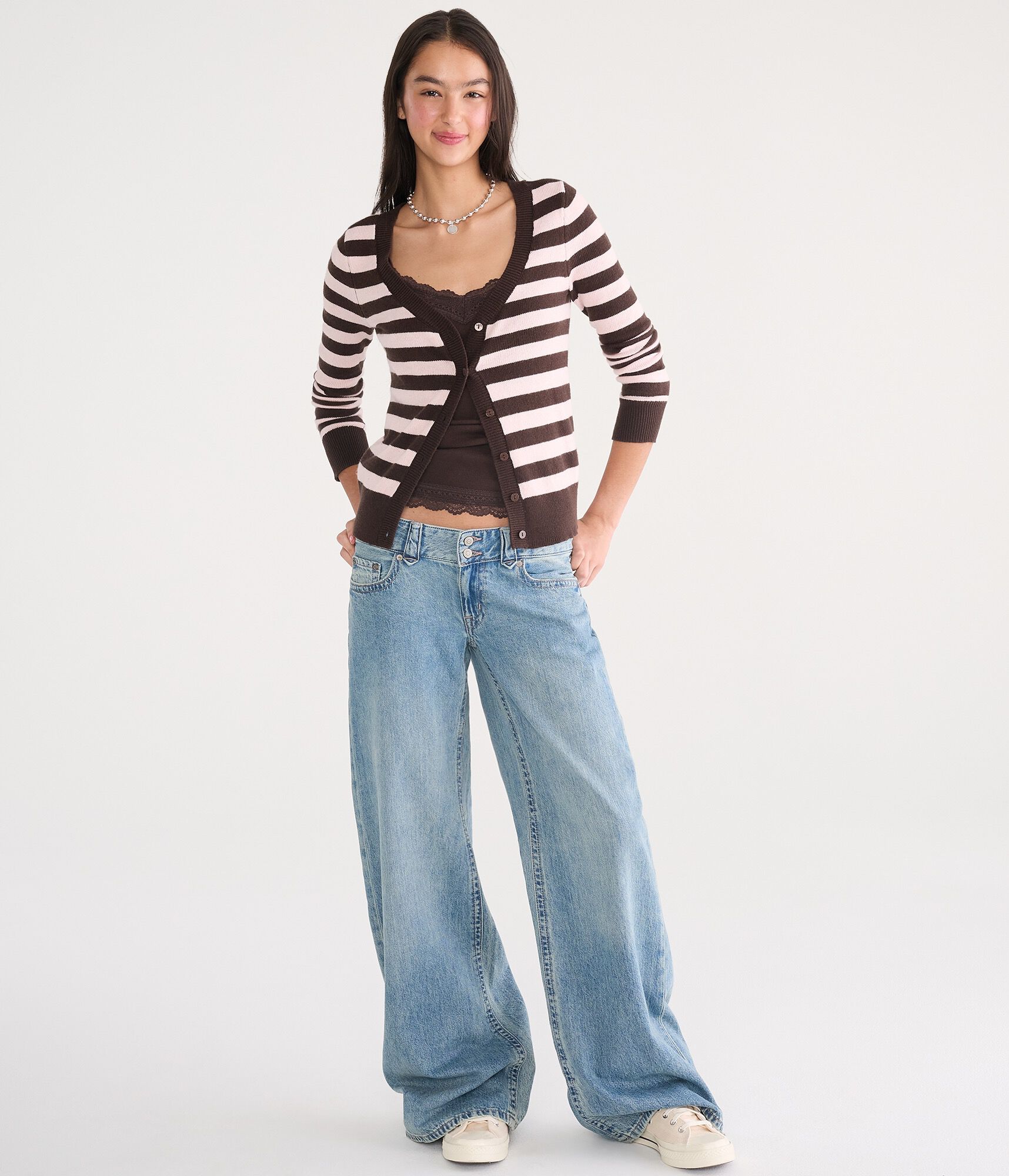 Super Low-Rise Ultra Wide Leg Jean
