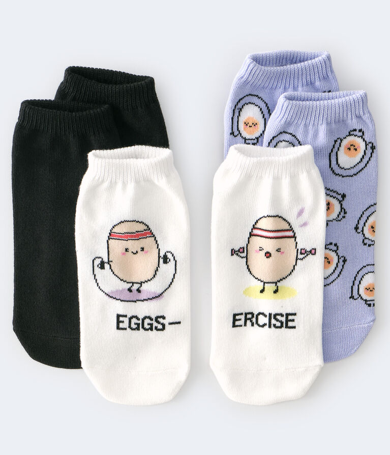 Eggs-ercise Ankle Sock 3-Pack***