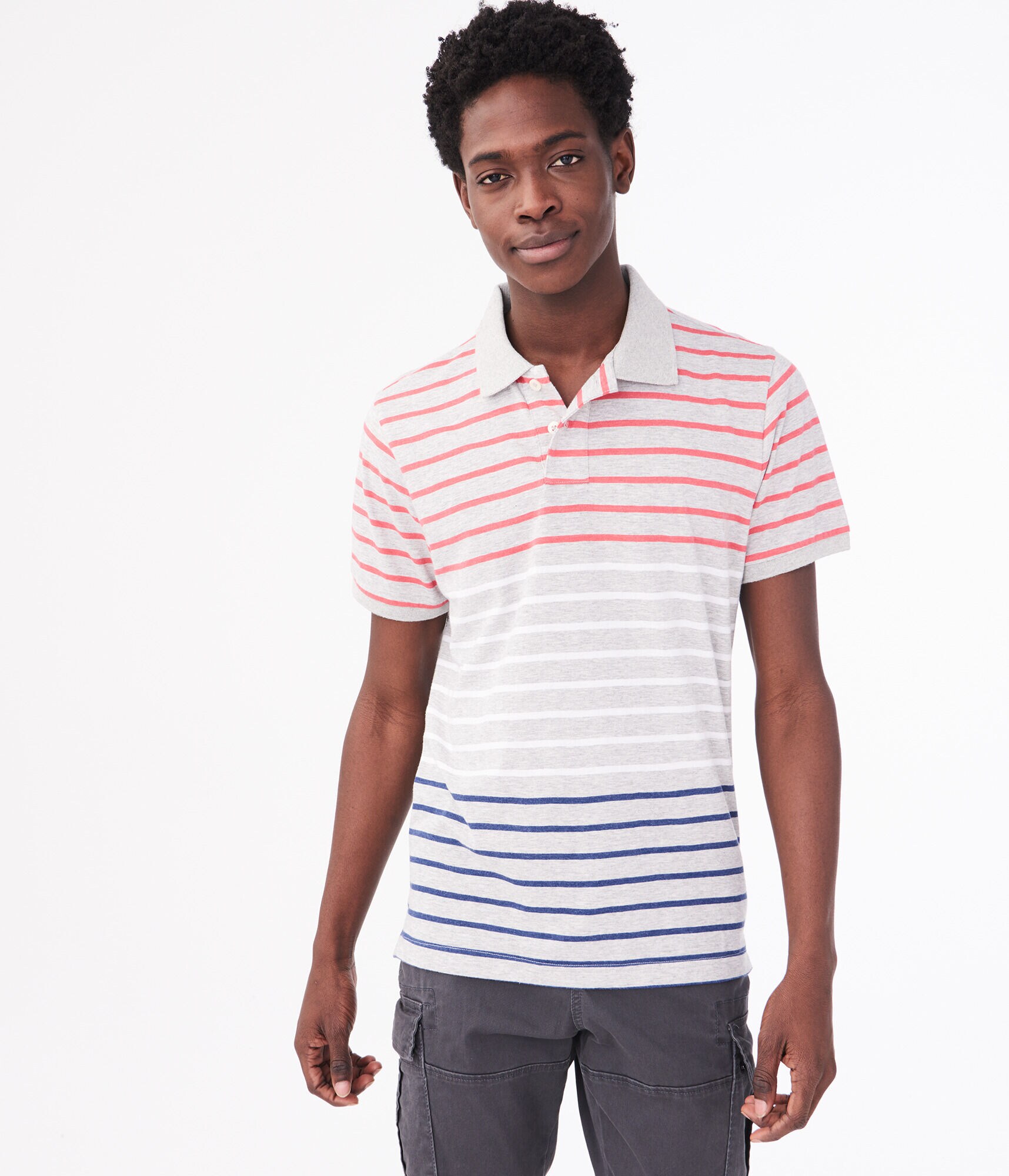 Americana Stripe Jersey Polo