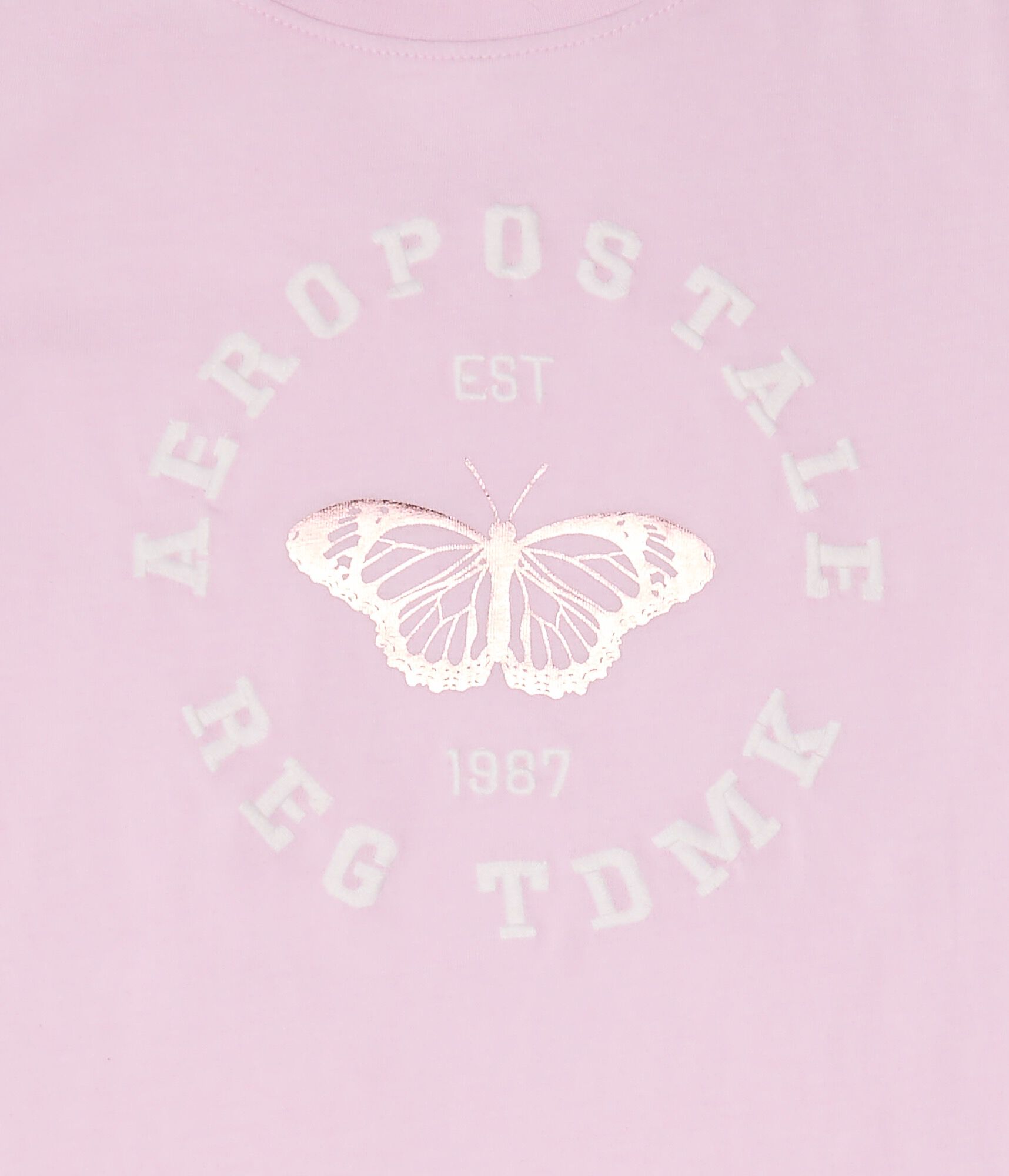 Aeropostale Butterfly Foil Graphic Tee