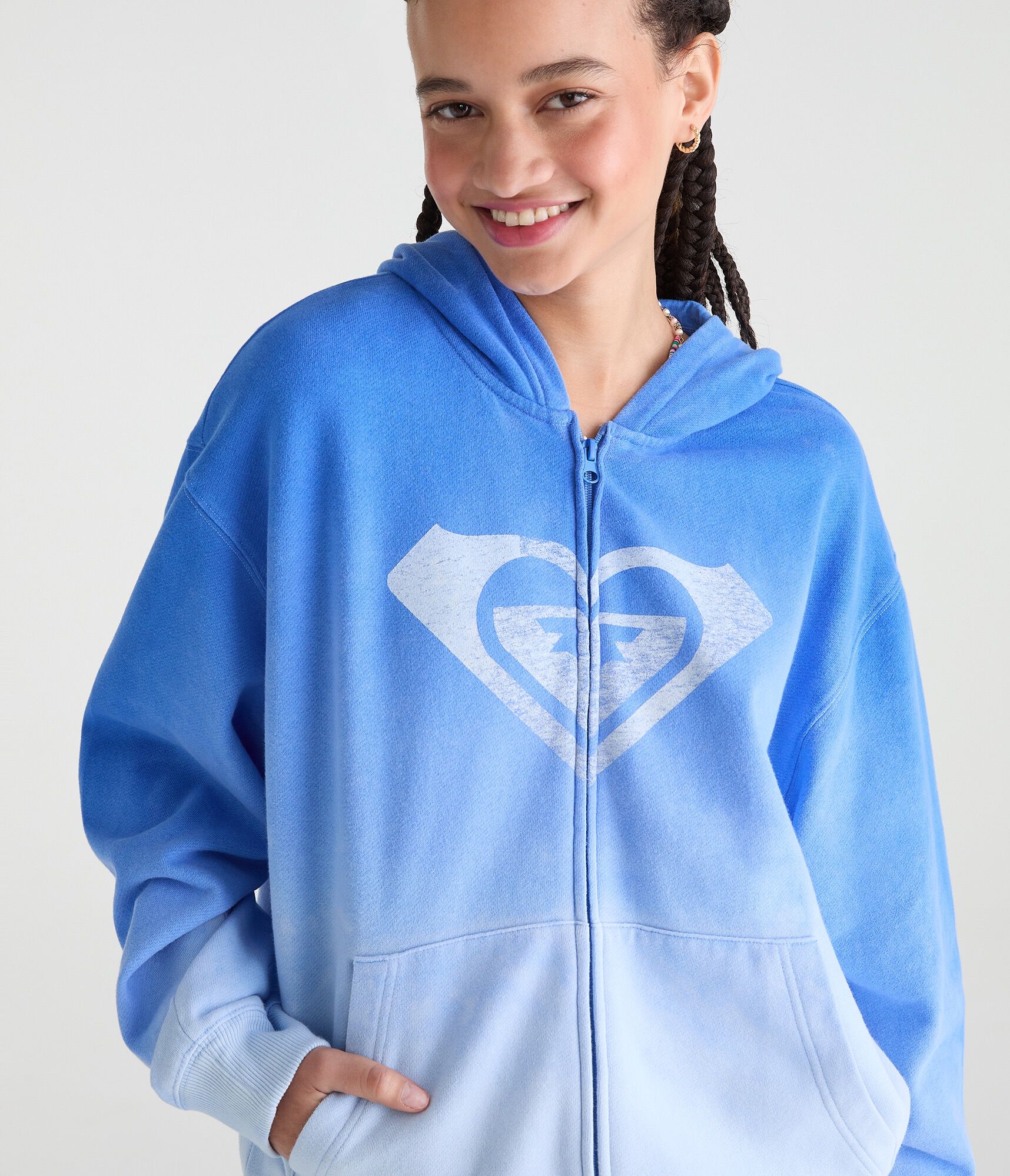 Roxy Ombr&eacute; Beach Full-Zip Hoodie