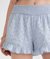 Eyelet Ruffle Boxer Shorts