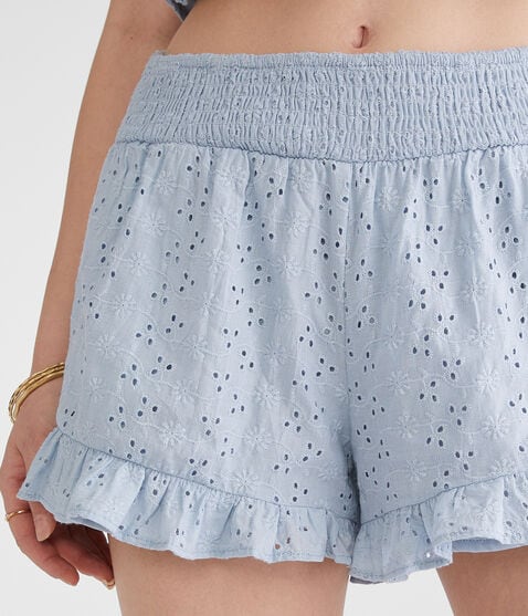 Eyelet Ruffle Boxer Shorts Eyelet Ruffle Boxer Shorts