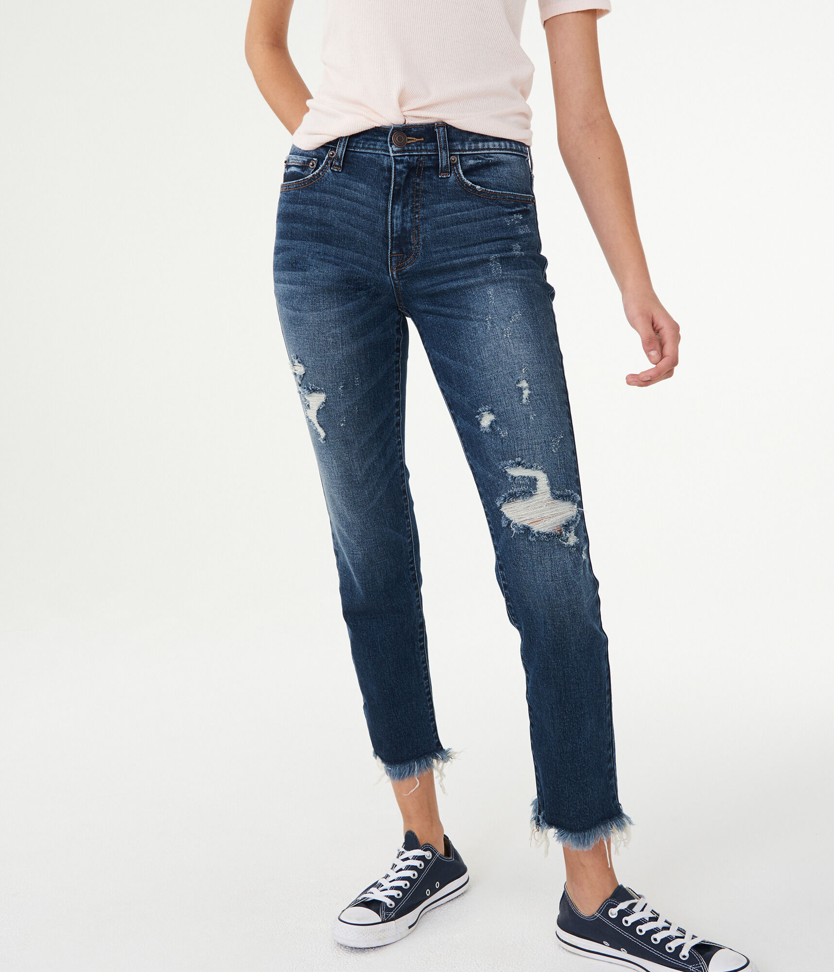 High-Waisted Ankle Skinny Jean