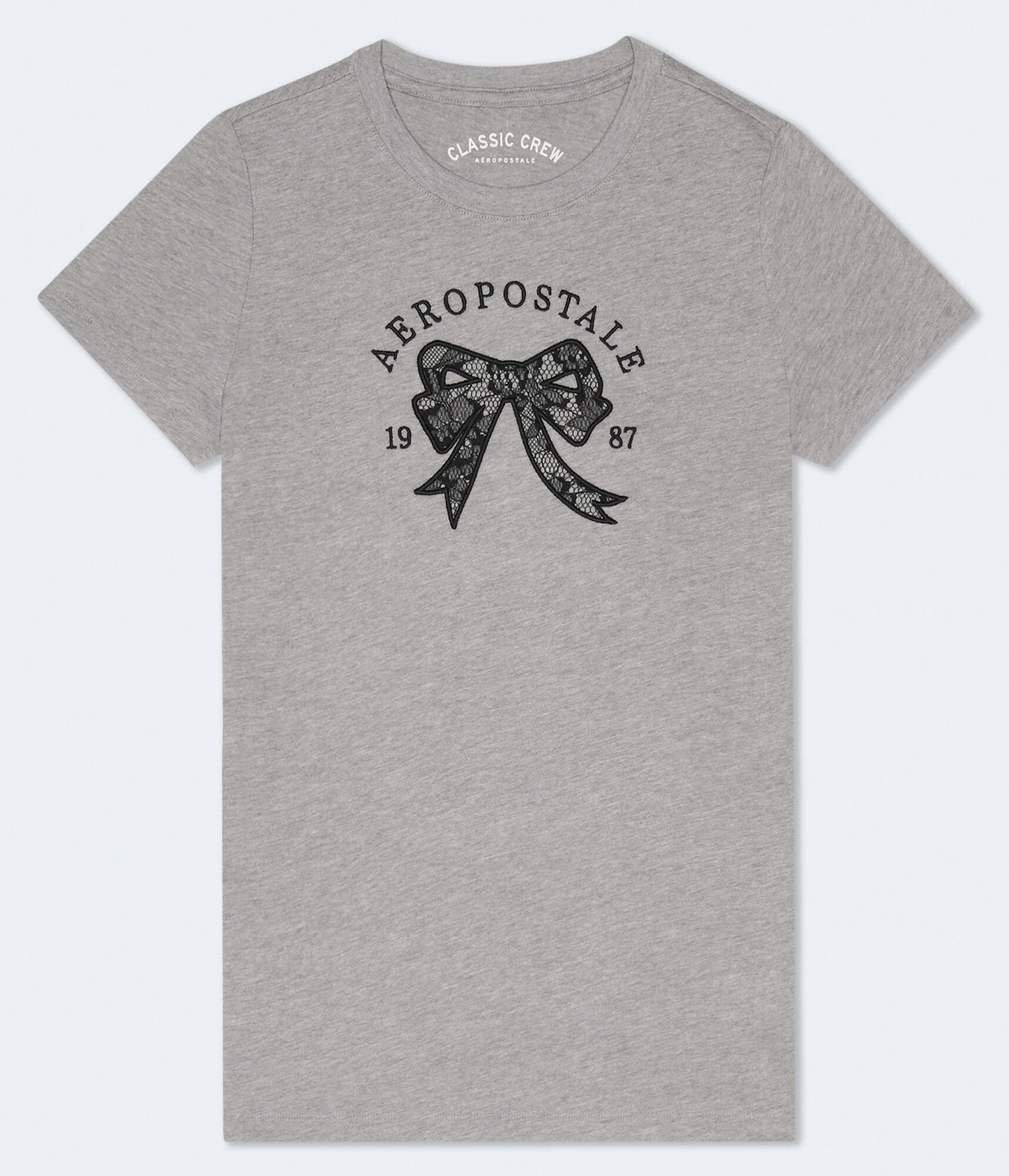 Aeropostale Lace Bow Graphic Tee