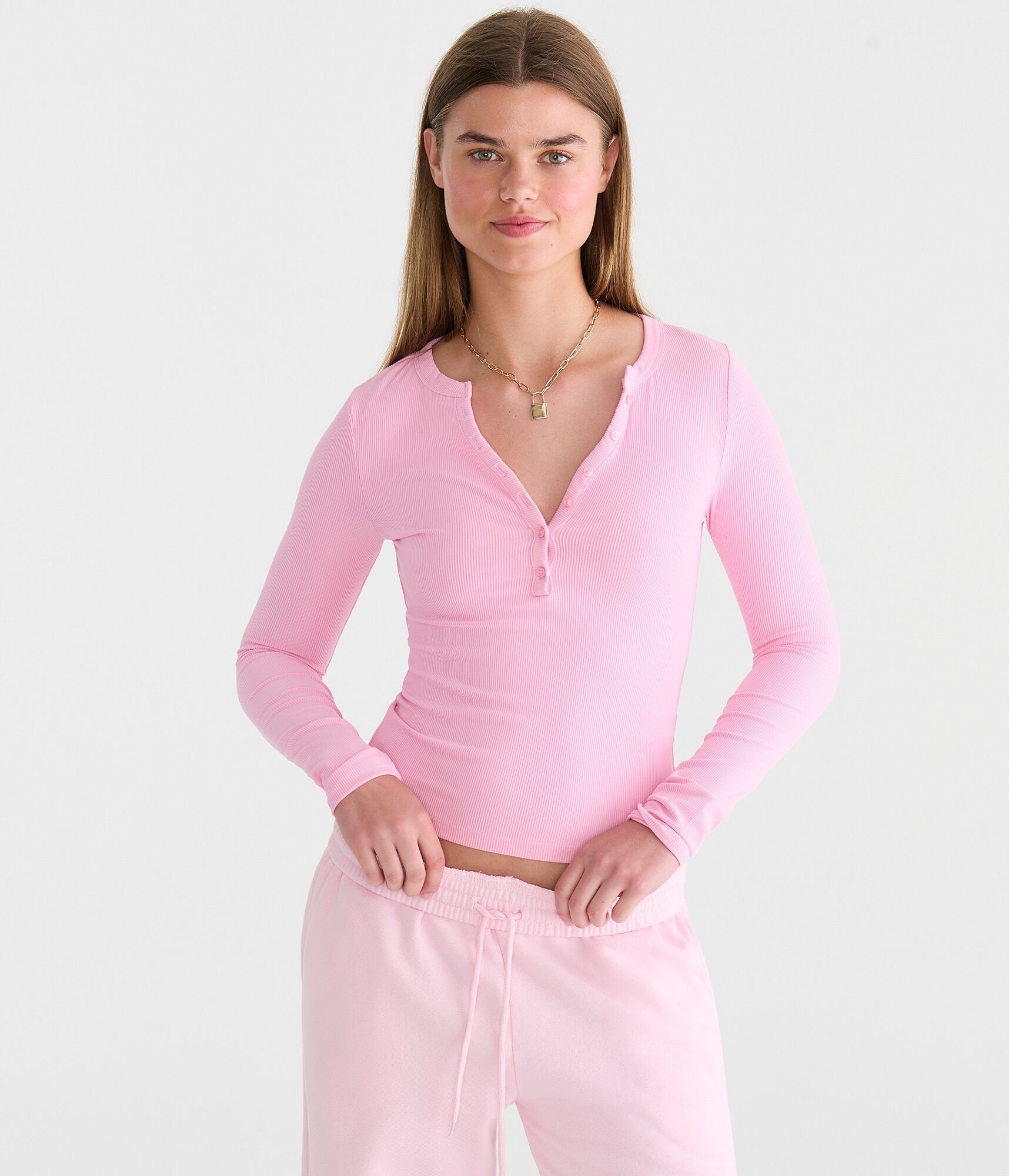 Long Sleeve Buttery Soft Henley