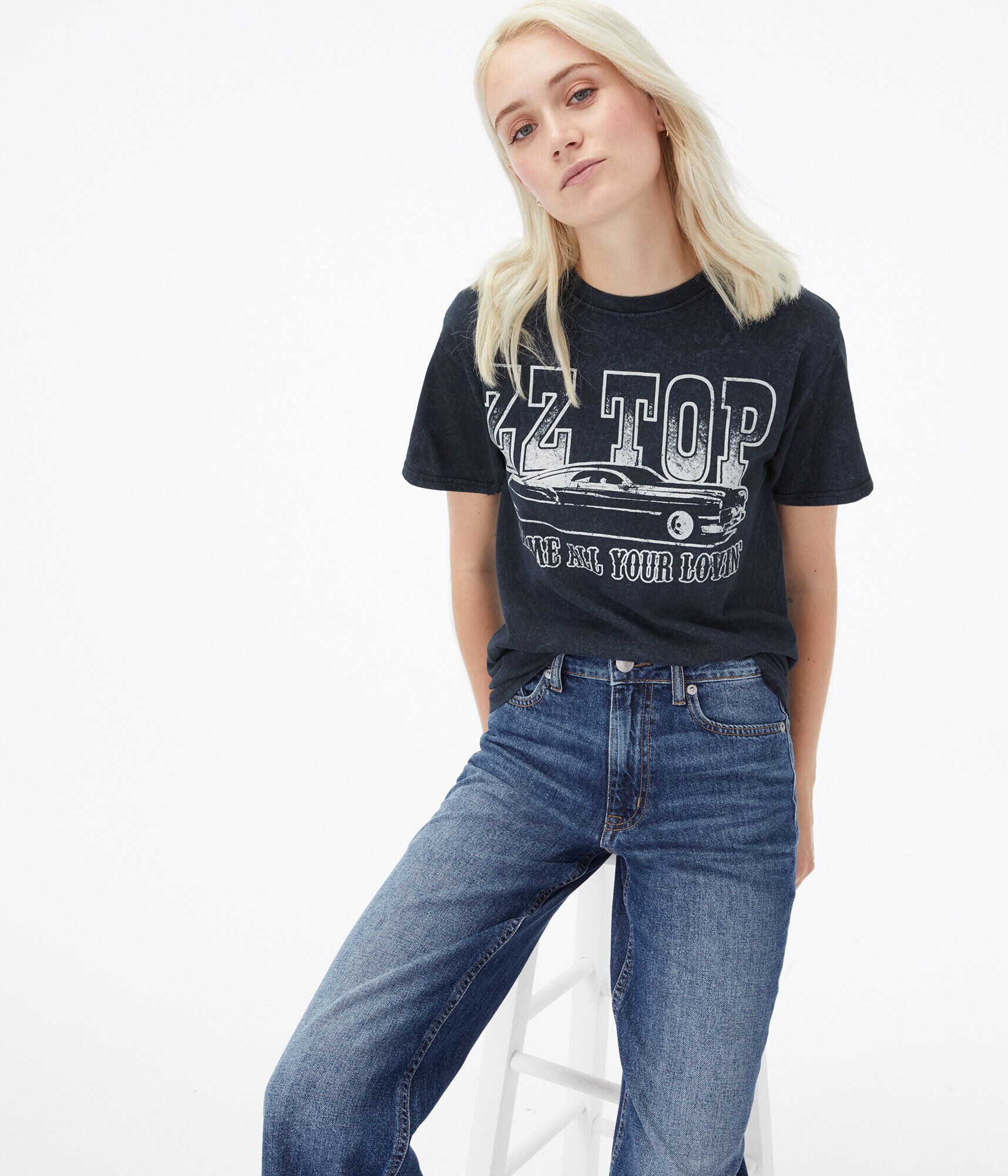 ZZ Top Fast Car Boyfriend Graphic Tee***