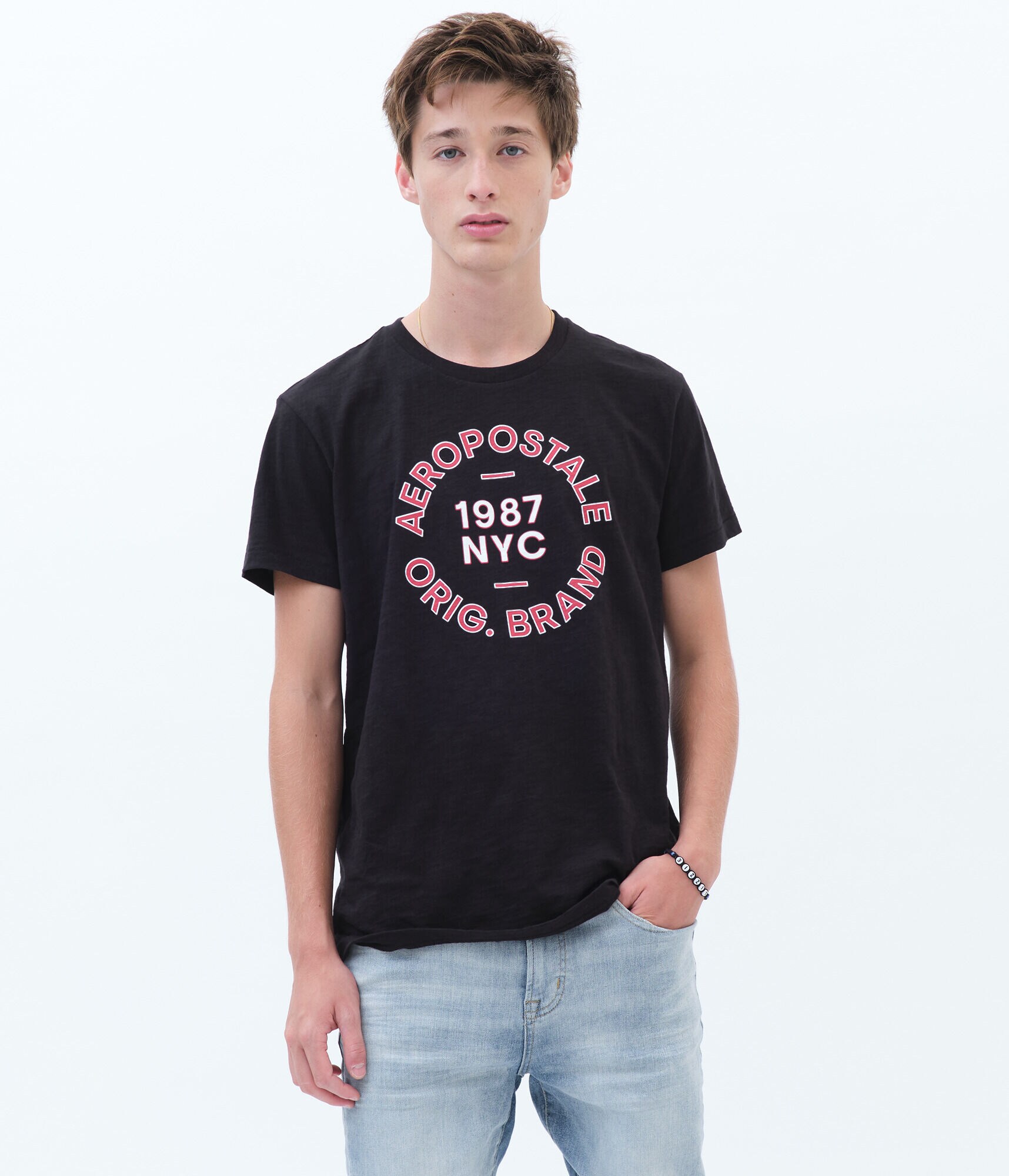 Aeropostale Circle Logo Graphic Tee