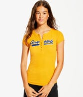 Aeropostale Script Graphic Henley