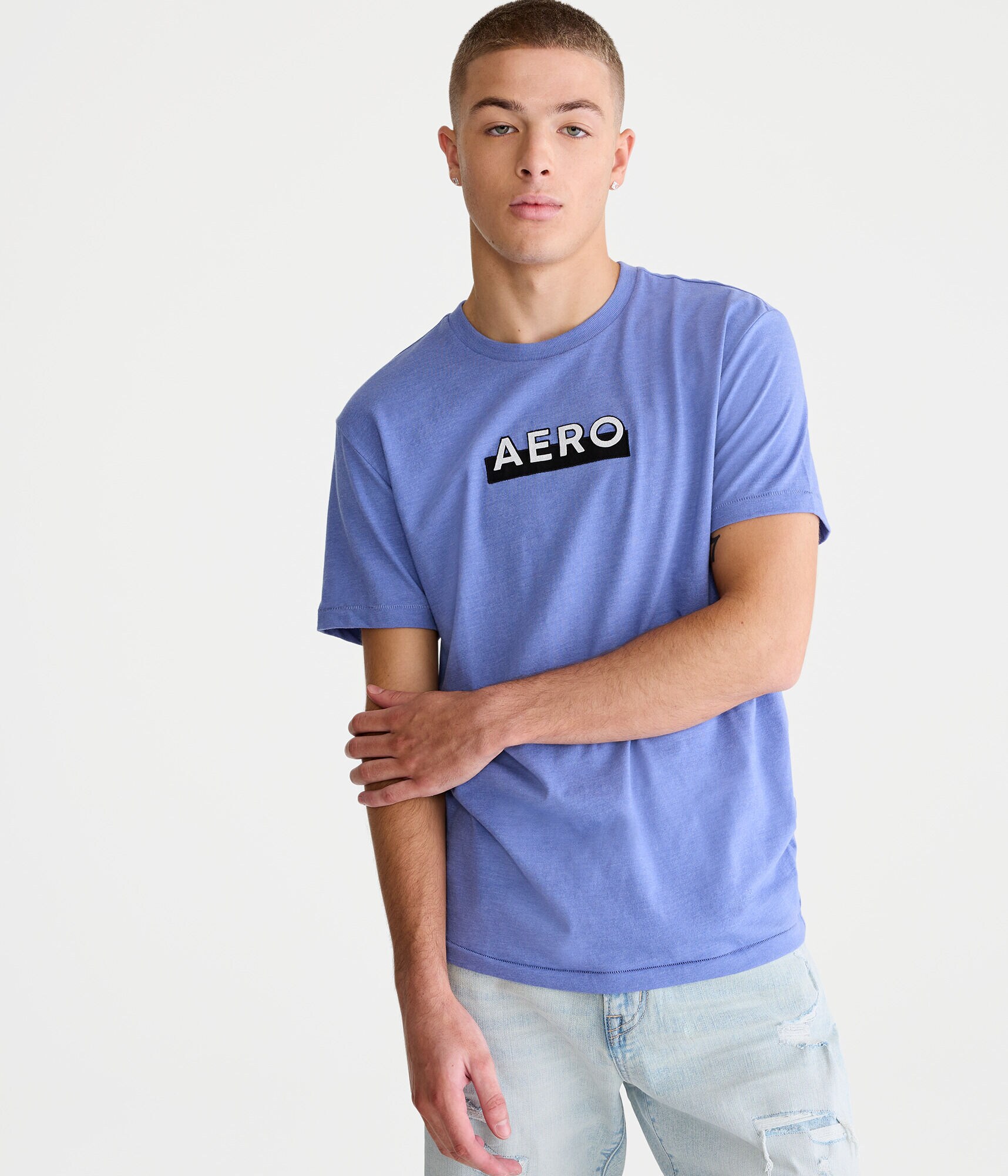 Aero Box Logo Appliqu&eacute; Graphic Tee