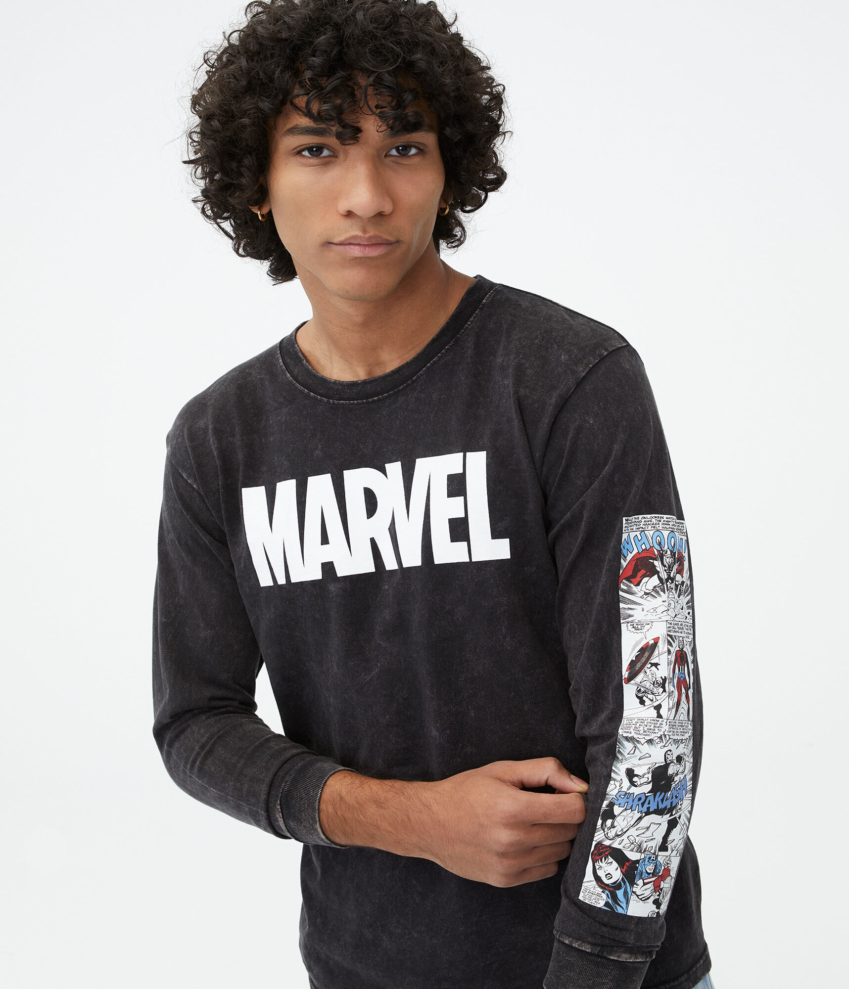 Marvel Comic Strip Graphic Tee***