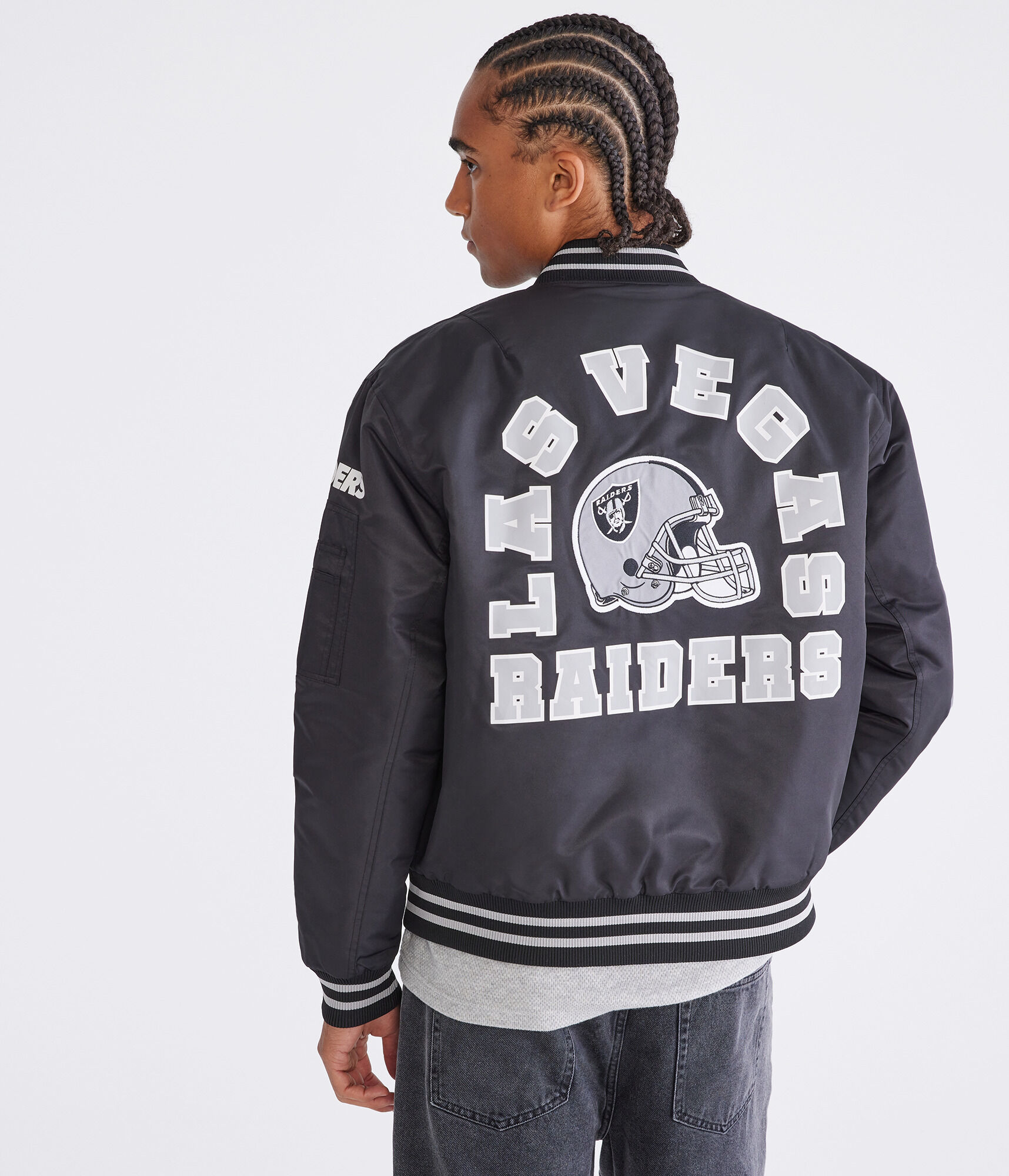 Las Vegas Raiders Helmet Bomber Jacket