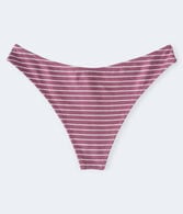 Thin Stripe Cotton Thong
