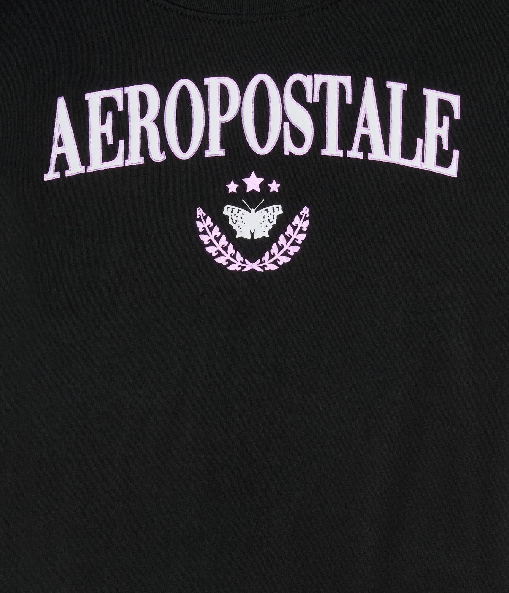 Aeropostale Butterfly Foil Graphic Tee