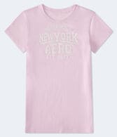 New York Aero Butterflies Flocked Graphic Tee