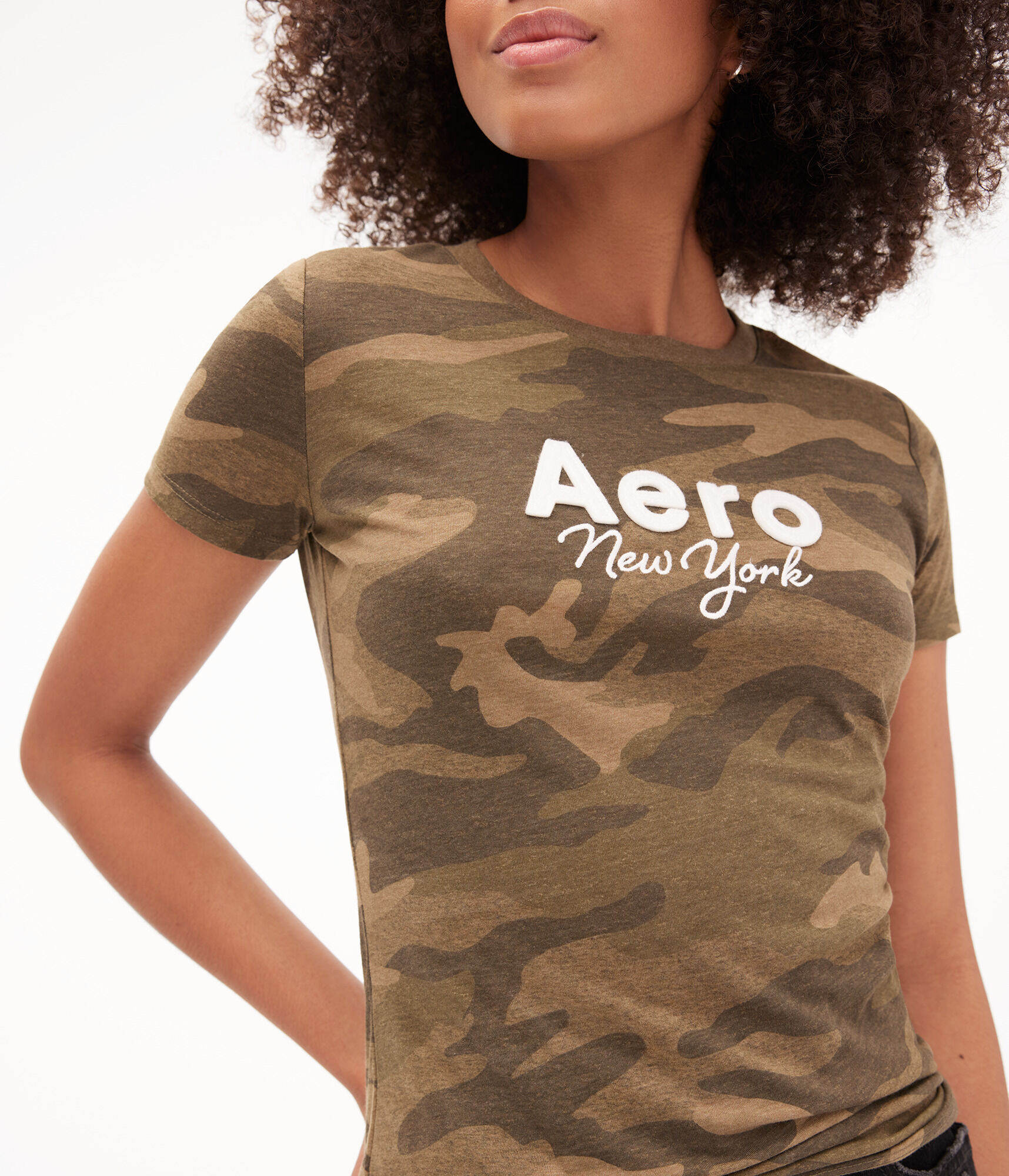 Camo Aero New York Appliqu&eacute; Graphic Tee
