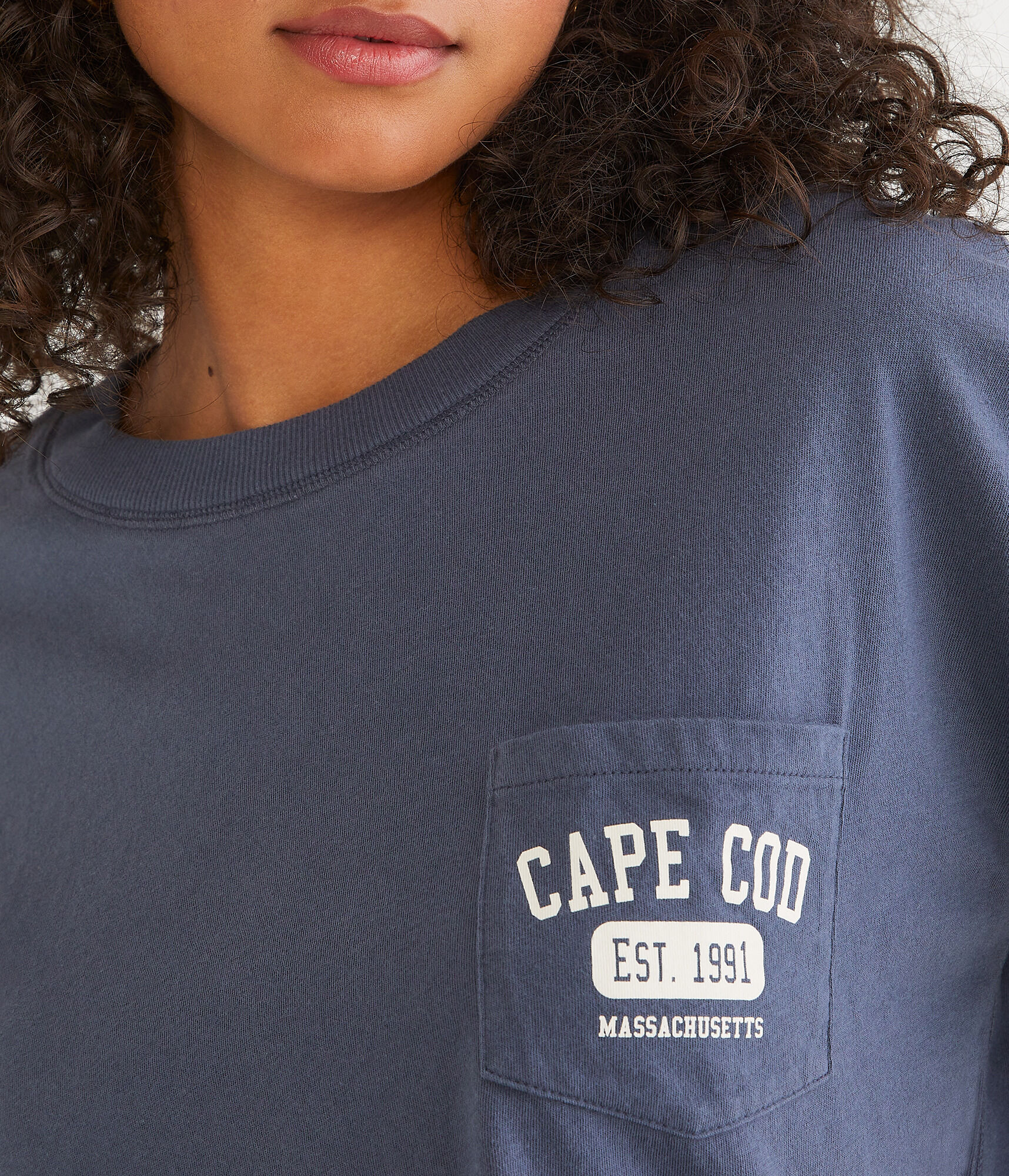 Cape Cod Cropped Boyfriend Graphic Tee