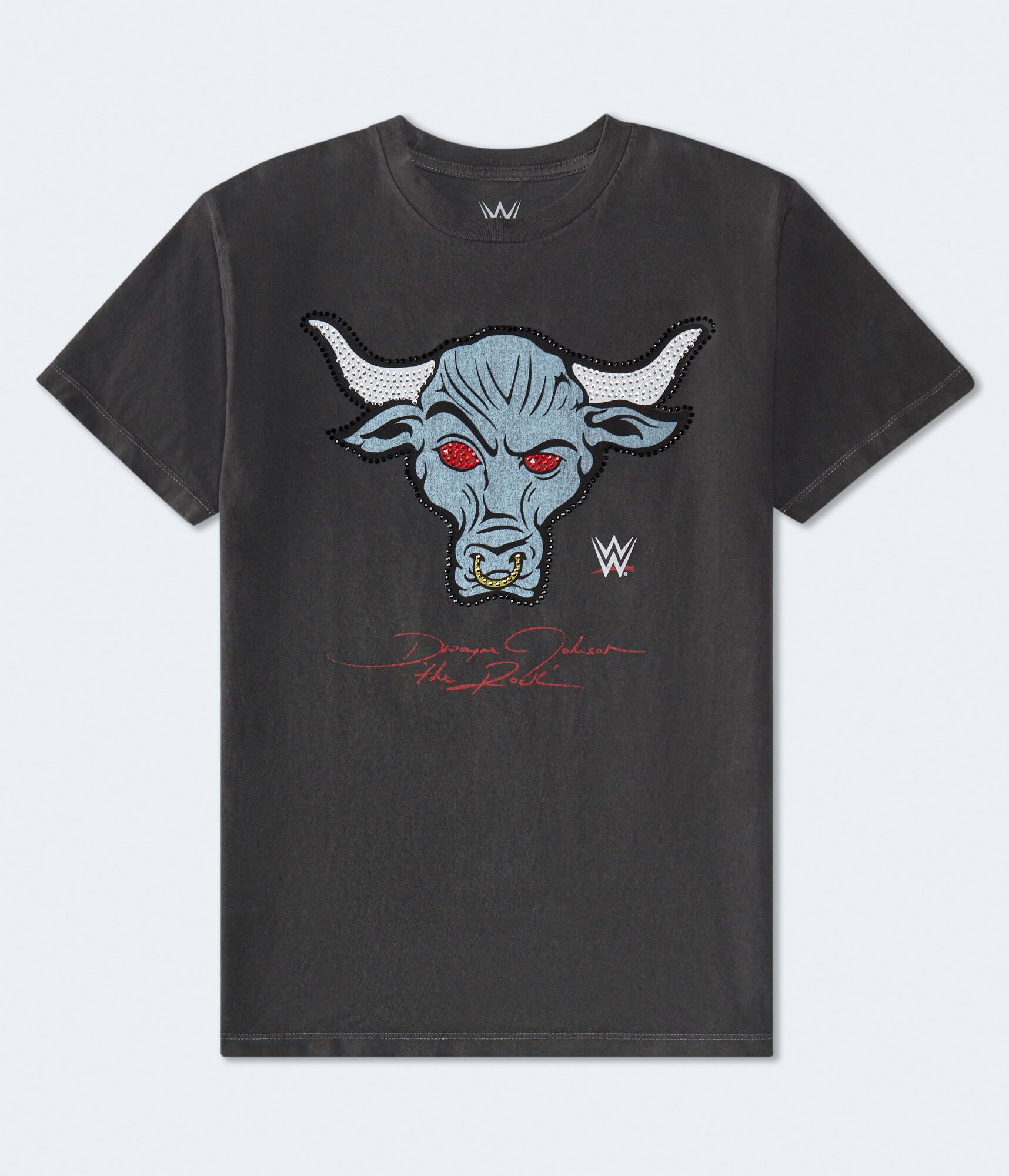 WWE The Rock Rhinestone Relaxed Graphic Tee