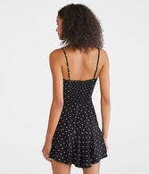 Floral Keyhole Strapless Romper