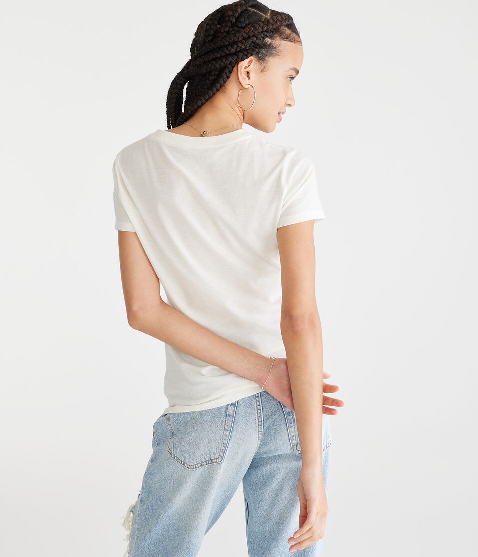 Aeropostale Cali Circle Appliqué Graphic Tee