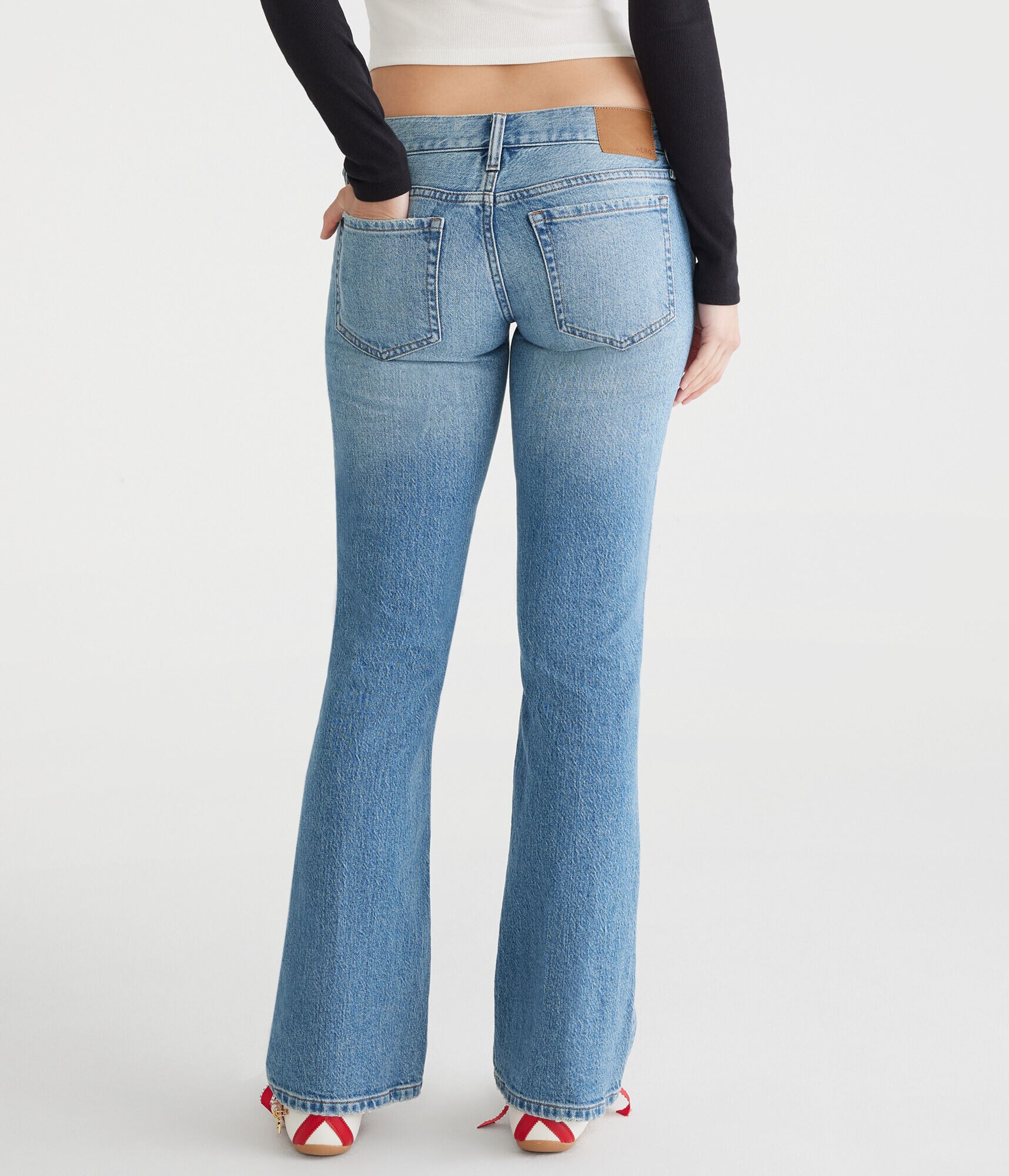 Super Low-Rise Flare Jean