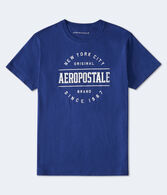 Aeropostale NYC Circle Appliqué Graphic Tee